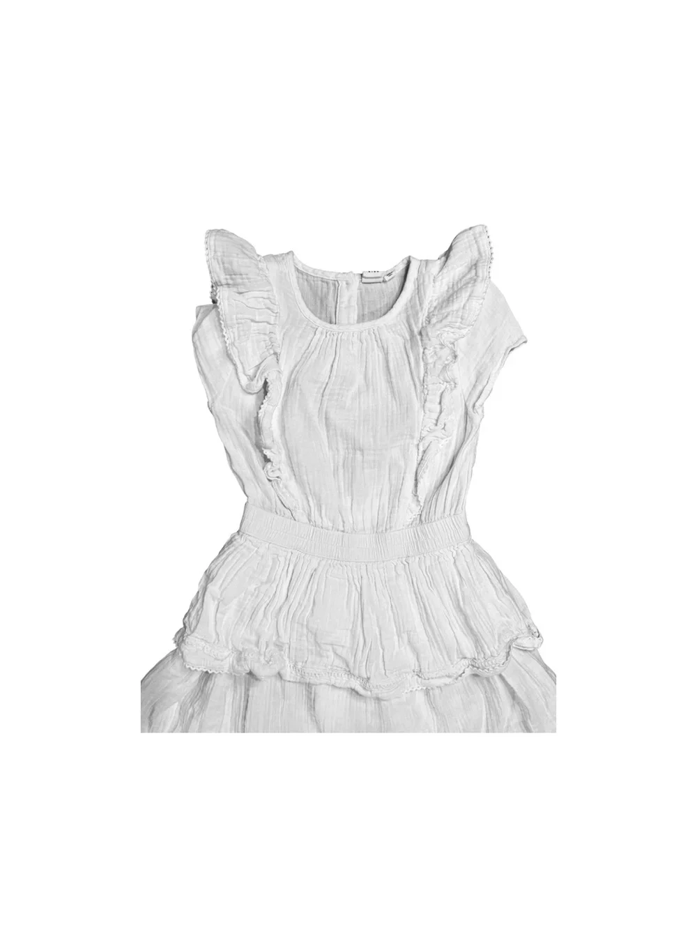 GAP Kids | White Girls Ruffle Tiered Dress Size Medium